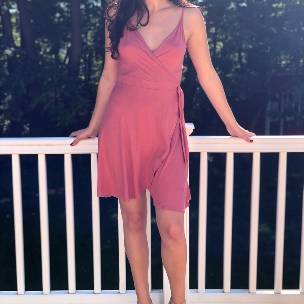 Pink Cross Body dress